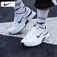 耐克（NIKE）男鞋 25夏季新款運動(dòng)鞋透氣AIR網(wǎng)面鞋休閑鞋復古老爹鞋減震跑步鞋 【主推】白色黑勾-厚底增高/曬圖退10 42 （內長(cháng)265mm）