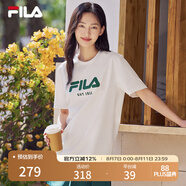 FILA斐樂(lè )官方T恤情侶款短袖衫2025春季新款休閑簡(jiǎn)約純棉T恤男女 滿(mǎn)印二-ZB M M （170/92A）