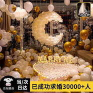 智匯 求婚布置情人節(jié)室內(nèi)室外浪漫生日表白場景客廳酒店儀式感道具 【月下浪漫星河】ins求婚 求婚布置告白裝飾品臥室套餐
