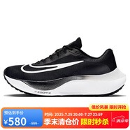 耐克NIKE跑步鞋男緩震泡棉ZOOMX FLY 5運動鞋DM8968-001黑白41