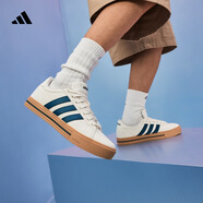 adidas DAILY 4.0復(fù)古百搭休閑帆布鞋男女阿迪達(dá)斯官方輕運(yùn)動(dòng)   白色/石綠/樹脂黃   41