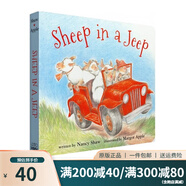 英文原版 Sheep in a Jeep 紙板書 小羊向前沖 廖彩杏推薦 朗朗上口韻文 兒童啟蒙繪本 綠山墻 Sheep in a Jeep 小羊向前沖 紙板書
