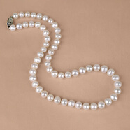 蕾虞夢(mèng)正品天然淡水珍珠項鏈送媽媽禮物短款簡(jiǎn)約奢華時(shí)尚短鏈 8-9近圓白色珍珠銅扣 高性?xún)r(jià)比中