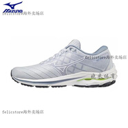 美津濃（MIZUNO）女WAVE INSPIRE18透氣緩震耐磨透氣跑步鞋J1GD224401 J1GD224401淺灰藍/白色 38 240