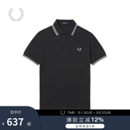Fred Perry男士POLO衫2025夏季商務(wù)短袖重磅麥穗多彩T恤M3600 V56/灰色 XL