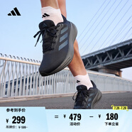 adidas RESPONSE隨心暢跑舒適網面體測跑鞋男子阿迪達斯官方   傳奇墨水藍/灰藍/深灰   42