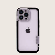 OIMG適用于蘋果16軟邊框iPhone15Promax手機(jī)殼14硅膠保護(hù)套13Apple防摔 黑色 鏤空 透氣散熱-硅膠軟邊手感 iPhone 16【鏤空相機(jī)按鍵】