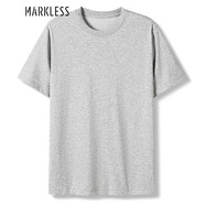 MARKLESST恤男士夏季純色圓領(lǐng)短袖 TXB3644M 麻花灰 L 