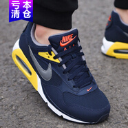 耐克（NIKE）男鞋2025新款夏季AIR MAX氣墊鞋緩震運(yùn)動鞋休閑鞋透氣跑步鞋 511416-400藍(lán)色黃色紅 偏小 44
