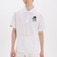 GOLFICKERS White Collection Man 高爾夫夏季運動(dòng)休閑翻領(lǐng)純色涼感polo衫 白色 M