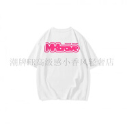 M&EM&X MEDX 美式復(fù)古字母印花百搭寬松上衣圓領(lǐng)短袖T恤 夏季 白色【高質(zhì)量】 M