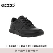 愛步（ECCO）歐文系列男士舒適休閑皮鞋透氣跑步鞋戶外運(yùn)動(dòng)鞋511614黑色 41