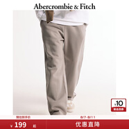 ABERCROMBIE & FITCH男裝24春秋款美式復(fù)古時(shí)尚小麋鹿抓絨運(yùn)動(dòng)衛(wèi)褲長(zhǎng)褲KI134-4100 灰色 2XL (185/104A)尺碼偏大，建議小一碼