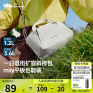 蕉下（beneunder）斜挎包包女包單肩包托特包迷你通勤包旅游輕便逛街小包禮物女生灰