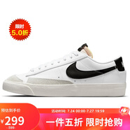 耐克NIKE板鞋女經(jīng)典緩震B(yǎng)LAZER LOW '77休閑鞋DC4769-102白35.5