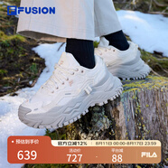 FILAFUSION斐樂(lè )潮牌女鞋硬糖鞋厚底老爹鞋女運動(dòng)鞋女 奶白- T12W411303FGD 40