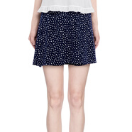 BM半身裙女夏天小個(gè)子短裙小碎花系帶短裙A子裙淑女田園2026新款 藏青碎花 均碼