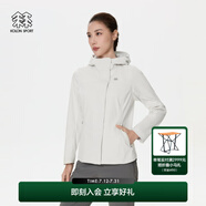 KOLON SPORT/可隆軟殼外套 女子戶外徒步3L防潑水防風(fēng)透濕TECHSHELL軟殼夾克 LKJK5SN016-CR 淡鵝黃 XL 175/96A