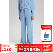 ELLE KIDS童裝 戴帽天鵝絨秋季女童休閑套燙鉆開衫外套/長褲可選 藍色-長褲 120 （110/120）