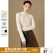 獨束大碼女裝24秋冬新款肌理感蕾絲打底衫微胖mm時(shí)尚百搭顯瘦小衫 云朵白 3XL (尺碼：5)