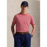 Polo Ralph Lauren短袖t恤男潮流刺繡小馬標條紋拼色輕奢男裝高端國際一線(xiàn)品牌禮物 RED 紅色 玫瑰自由 S (胸圍88.9-94厘米）