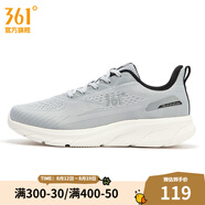 361度男鞋運(yùn)動(dòng)鞋春季新款361度男常規(guī)跑鞋 冷霧灰/曜石黑 41