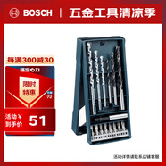 博世（BOSCH）Mini鉆頭+批頭套裝（15支裝）木材、石材鉆孔