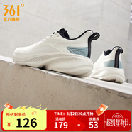 361度男鞋運(yùn)動鞋2023年秋季新款男常規(guī)跑鞋 羽毛白/水霧藍(lán) 42