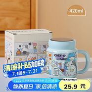 貝瑟斯馬克杯陶瓷咖啡杯情侶杯貓貓創(chuàng)意禮物早餐杯泡茶藍(lán)色帶蓋水杯子