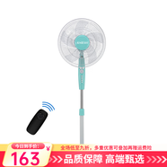 駿特（JUNTE）電風(fēng)扇家用立式落地扇遙控?fù)u頭風(fēng)扇大風(fēng)力靜音電扇宿舍節(jié)能 16寸青藍(lán)遙控款 5葉