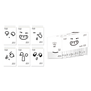 晨光（M&G）文具表情包線圈本口袋本a7小筆記本本子隨身便攜記事本英語(yǔ)單詞本學(xué)生60張1本隨機(jī)XA7102H8