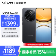 vivo Y300 Pro 8GB+256GB 墨玉黑 國家補貼 6500mAh超薄藍海電池 全等深微四曲屏 AI 拍照 手機