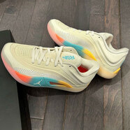 耐克（Nike）男鞋夏季新款運動鞋Air Jordan Zion 4訓練實戰(zhàn)場上緩震籃球鞋 FD0591-102米白 ZION錫安4 44.5
