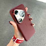 華為（HUAWEI）適用于華為Pura80pro手機保護殼精選高端素皮華為P80pro+保護套p8 紅色#精選素皮#超薄手感 華為 Pura 80 Pro+
