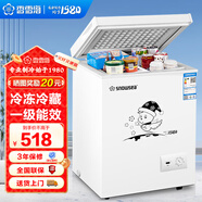 香雪海 小冰柜家用 冷凍保鮮迷你冷藏商用臥式冷柜 家用小型節能省電儲母乳冰柜兩用單溫 【一級能效 省電節能】 110L