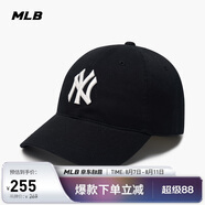 MLB帽子男女軟頂棒球帽虞書(shū)欣明星同款運動(dòng)鴨舌帽3ACP6601N-50BKS-F