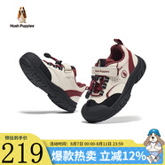 暇步士（Hush Puppies）童鞋男女童鞋子春秋新款戶外登山軟底親子中大童休閑兒童運動鞋 HP5605017紅色 38