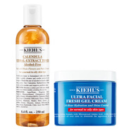 科顏氏（Kiehl's）金盞花水250ml+清爽版高保濕面霜125ml生日禮物