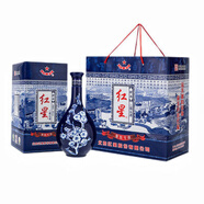紅星二鍋頭2012年老酒紅星二鍋頭珍品青花瓷46度500ml*1瓶 單瓶裝清香型白酒 46.5度 500mL 1瓶 *