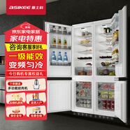 ASIKEE全嵌入式冰箱32BiA隱藏式內(nèi)嵌式家用直冷電腦溫控大容量冰箱鑲嵌隱藏式 對(duì)開(kāi)組合-變頻一級(jí)能效