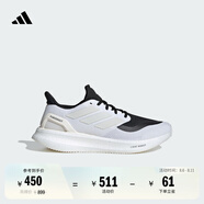 adidas PUREBOOST 5隨心暢跑超輕緩震回彈防滑耐磨跑鞋阿迪達斯   白/亮白/黑色   42
