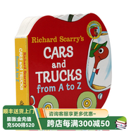 斯凱瑞 英文原版繪本 Richard Scarry's Cars and Trucks from A to z  幼兒字母入門從A到Z 手掌口袋書 斯凱瑞 兒童英語啟蒙認知