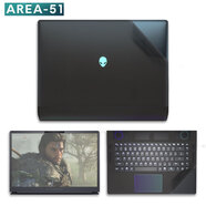 咔咔魚外星人AREA-51貼紙16/18英寸Alienware游戲筆記本電腦機身鍵盤屏幕保護(hù)貼膜 黑色透明 ACD面