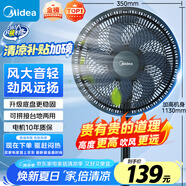 美的（Midea）【超級(jí)單品】七葉輕音立式電風(fēng)扇家用柔風(fēng)落地扇臺(tái)式桌面小型風(fēng)扇大風(fēng)量節(jié)能搖頭宿舍電扇 SAF30AB