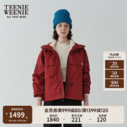Teenie Weenie【趙露思同款】小熊外套女秋冬城市戶外三合一搖粒絨三防外套 紅色 XL (175)