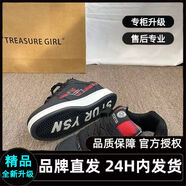AHAJ小眾原創(chuàng  )情侶款閃電百搭復古潮鞋2025新款校園風(fēng)面包鞋男女休閑鞋 黑紅閃電【舒適升級】 38 (240mm) 【標準尺碼】