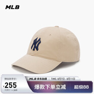 MLB男女情侶款四季經典大標軟頂棒球帽休閑百搭3ACP6601N-50BGP-F