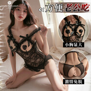 山茶蜜桃 情趣內(nèi)衣睡衣性感方便房事女夫妻刺激高檔sm透視連體衣開檔免脫