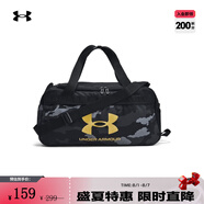 安德瑪（UNDERARMOUR）Loudon Printed男女情侶運動休閑旅行包1389141 黑色001 均碼