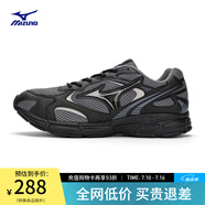 美津濃（MIZUNO）【SPEED 2K】千禧復古跑鞋男女同款運動鞋緩震舒適透氣跑步鞋 07/黑/煙熏灰 42 (270mm)